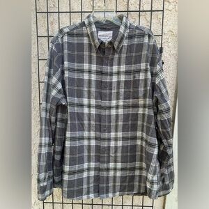 Original Weatherproof men’s long sleeve button down plaid flannel shirt XXL